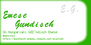 emese gundisch business card